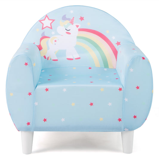 Kids Sofa, Breathable Spandex, High-Density Sponge, Blue Kids Chairs & Seating Blue at Gallery Canada