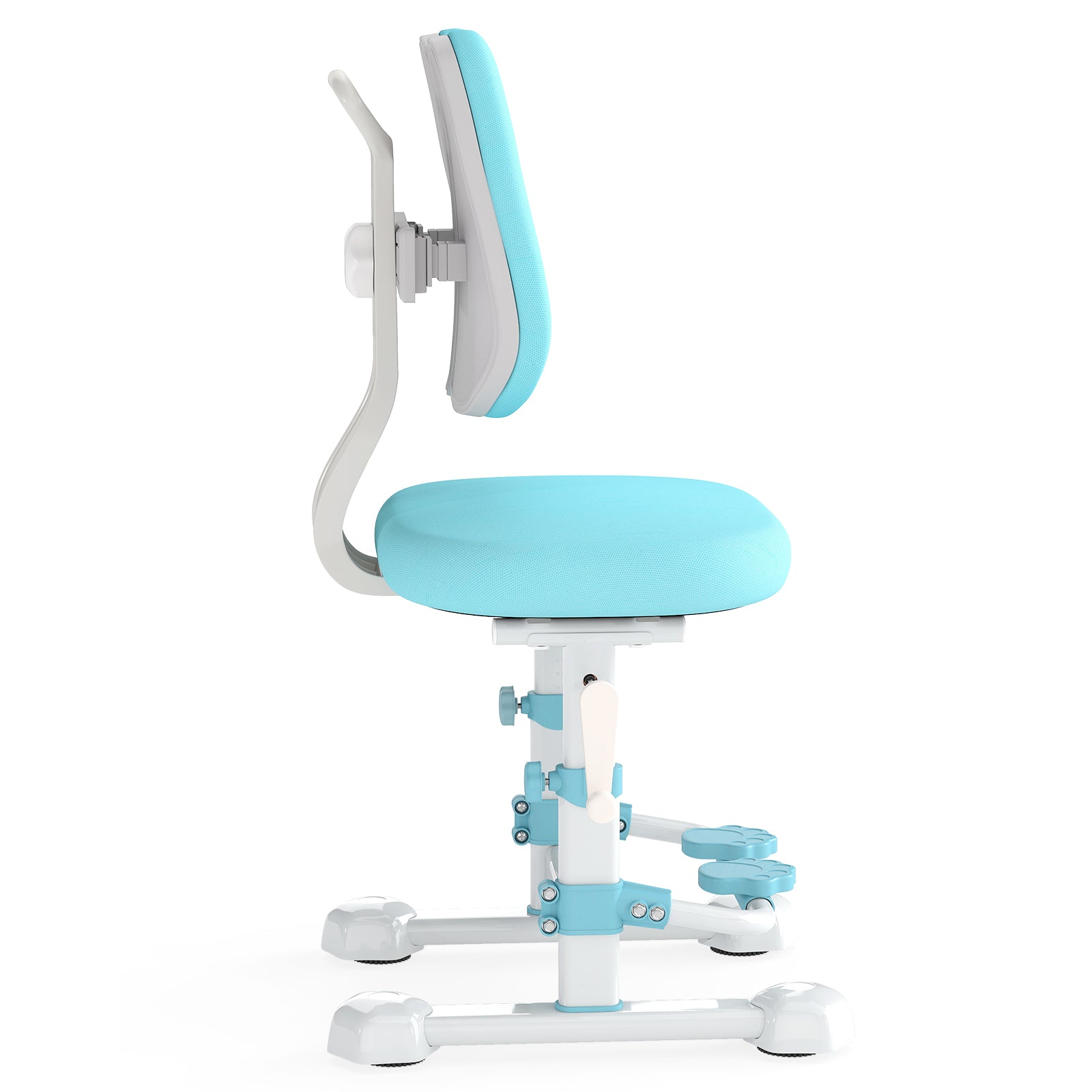 Kids Study Chair, Adjustable Double Backrest, Footrest, Blue Kids Chairs & Seating at Gallery Canada