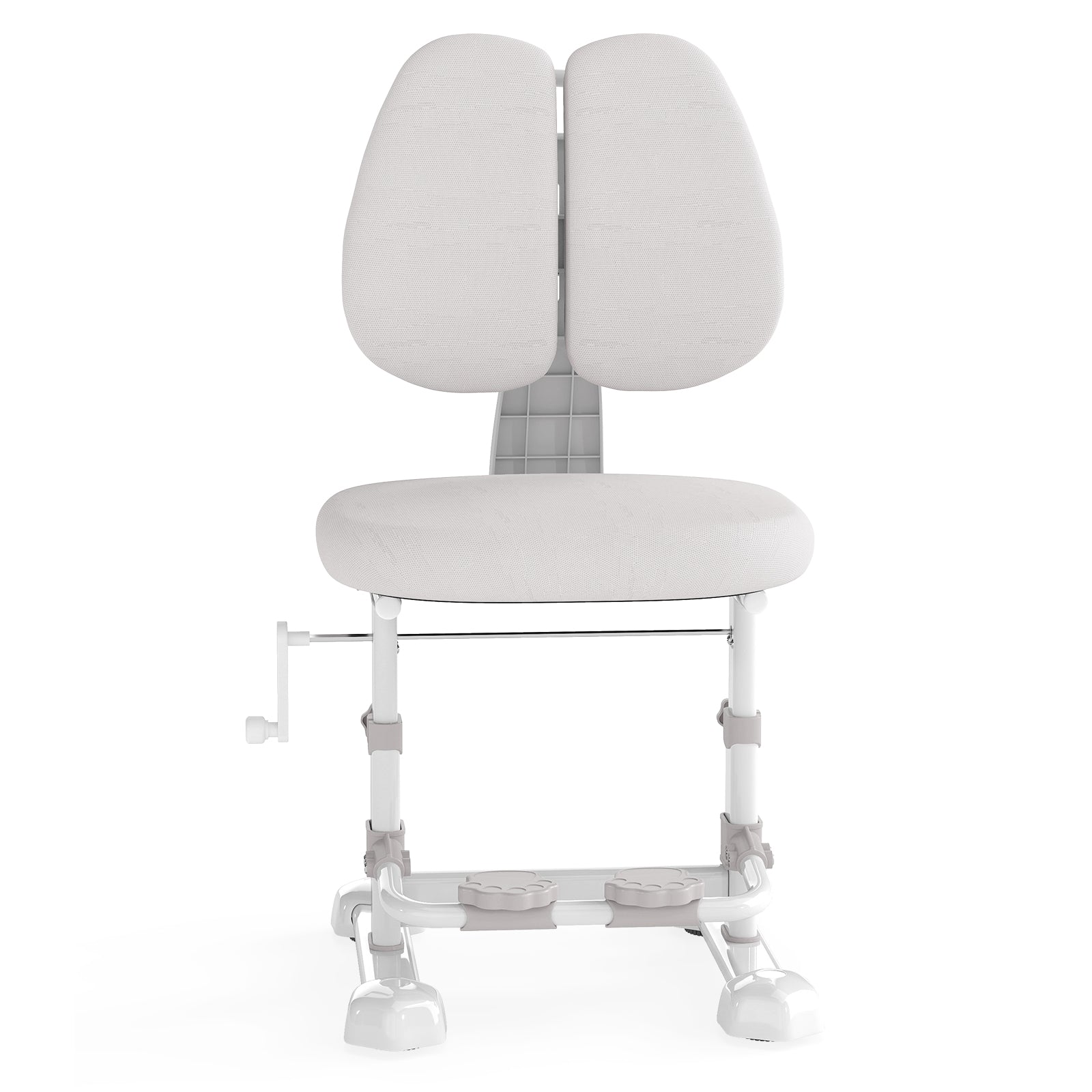 Kids Study Chair, Adjustable Double Backrest, Footrest, Gray Kids Chairs & Seating at Gallery Canada
