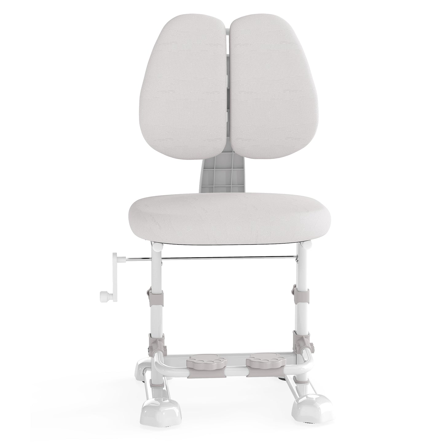 Kids Study Chair, Adjustable Double Backrest, Footrest, Gray Kids Chairs & Seating at Gallery Canada