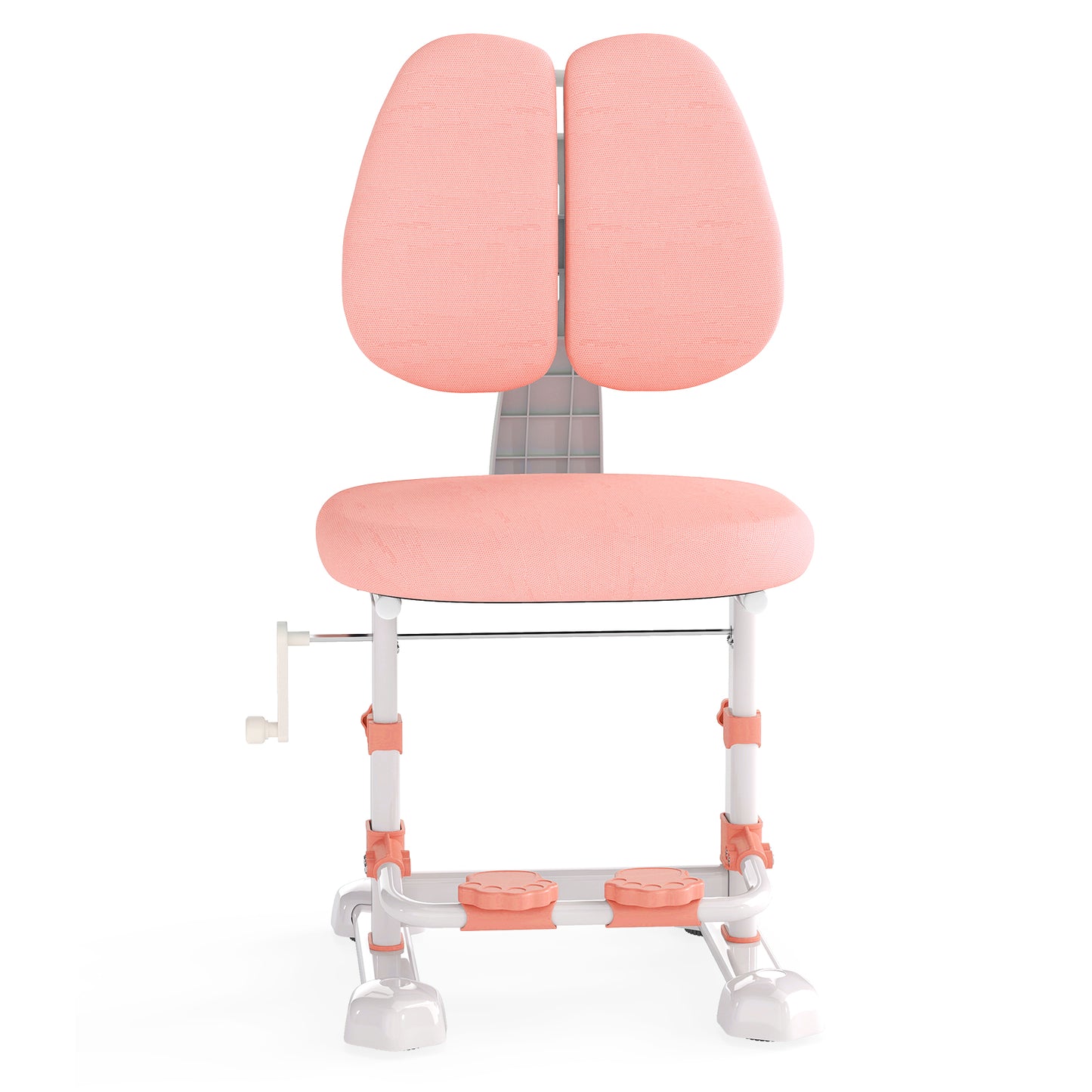 Kids Study Chair, Adjustable Double Backrest, Footrest, Pink Kids Chairs & Seating at Gallery Canada