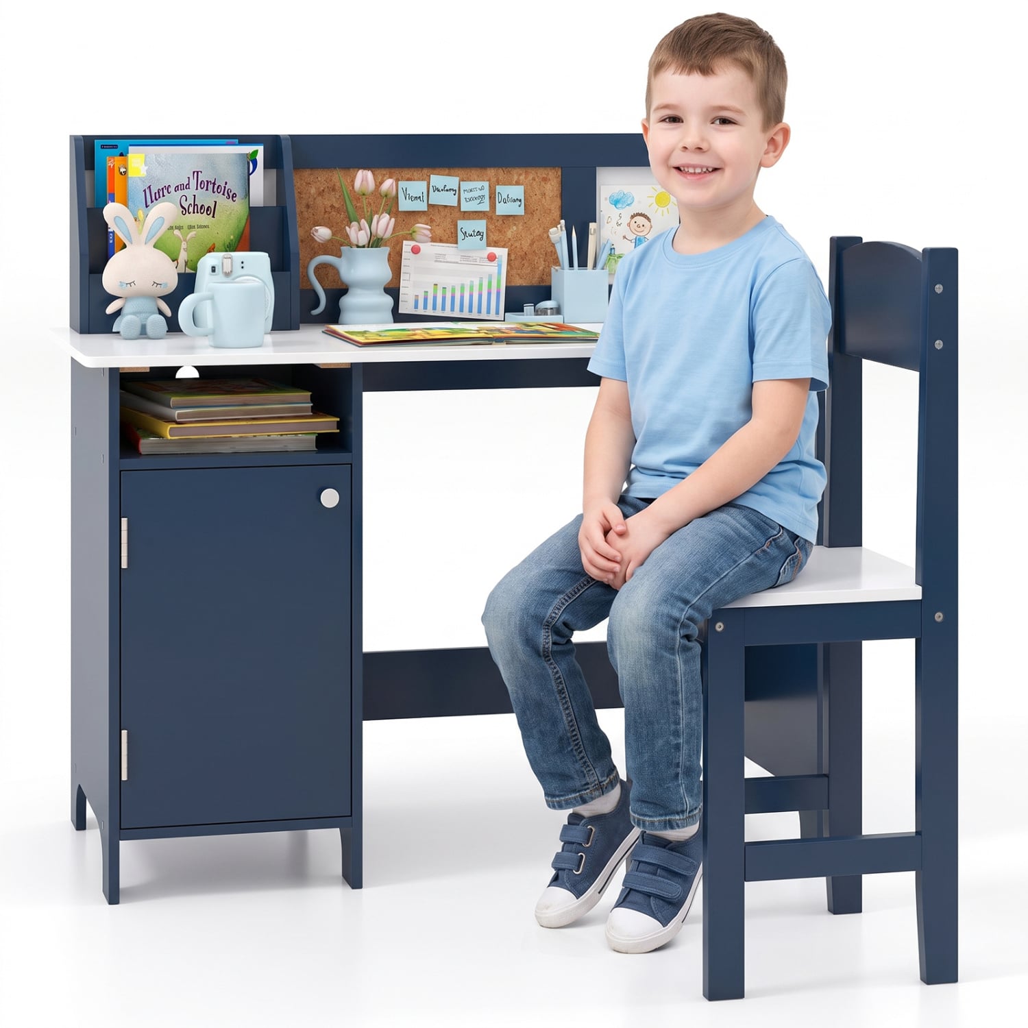 Kids Table Chair Set, Bookshelf Cabinet, Blue Kids Table & Chair Sets at Gallery Canada