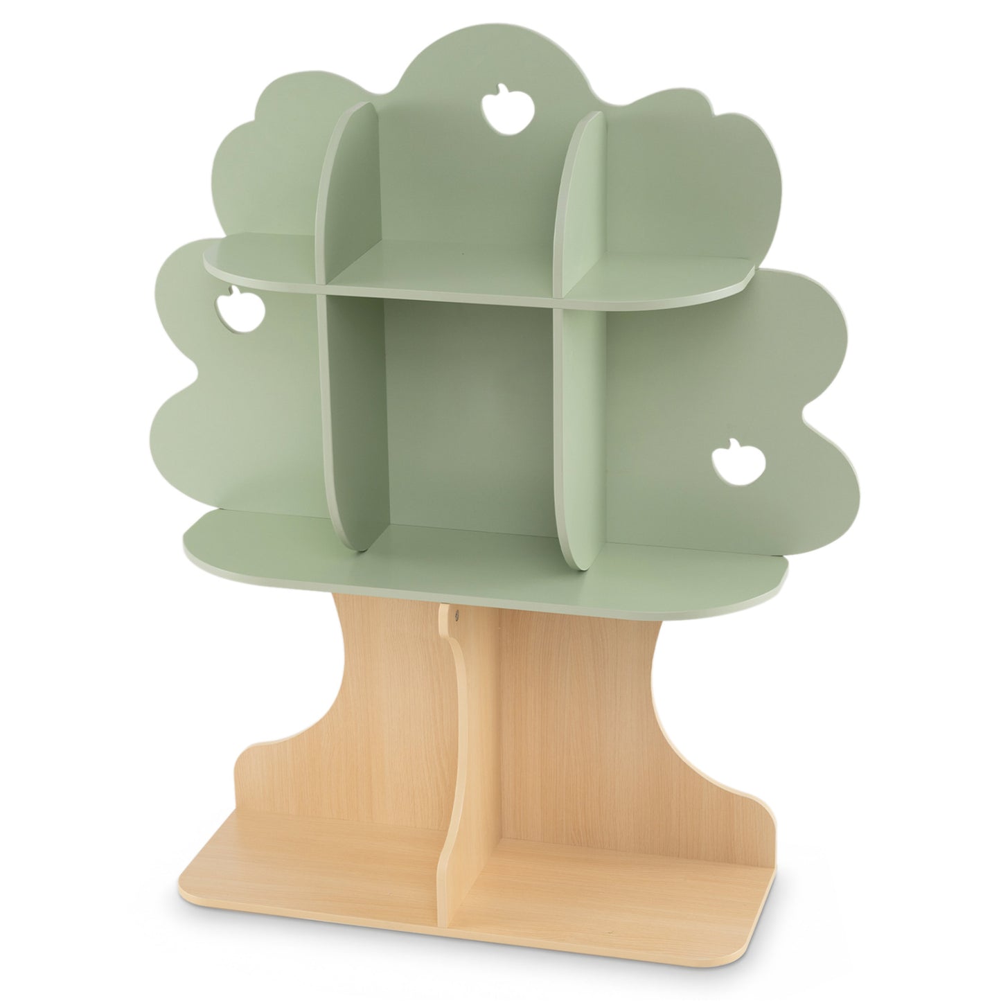 Kids Tree Bookshelf, 45" Tall, Freestanding Bookcase, Green Kids Storage at Gallery Canada