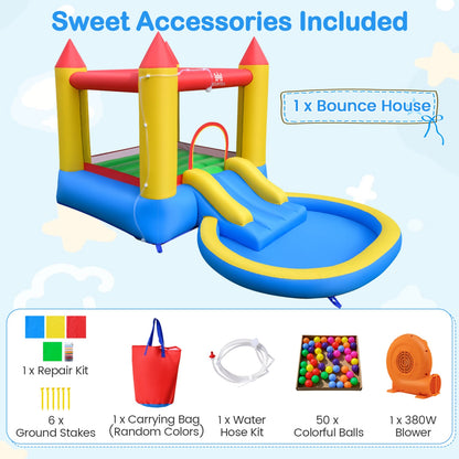 Parc aquatique pour enfants, piscine à éclaboussures humide et sèche, souffleur de 380 W