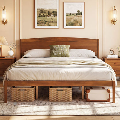 King Size Wooden Platform Bed Frame Beds & Bed Frames at Gallery Canada