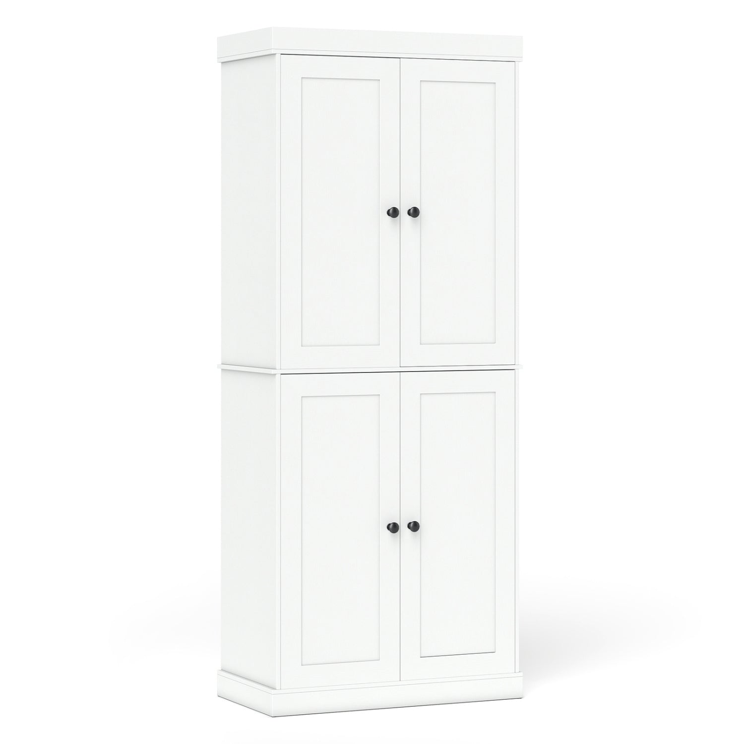 Kitchen Pantry Cabinet, 2 Shelves, Anti-Tipping, White Cabinets & Chests at Gallery Canada