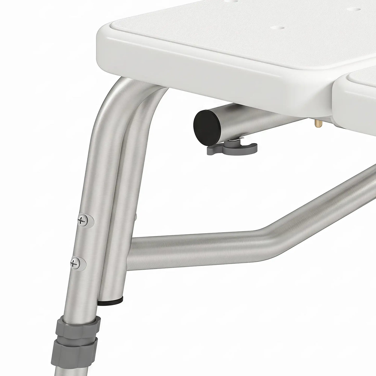 Banc de transfert pour baignoire avec accoudoir, dossier, chaise de douche, blanc