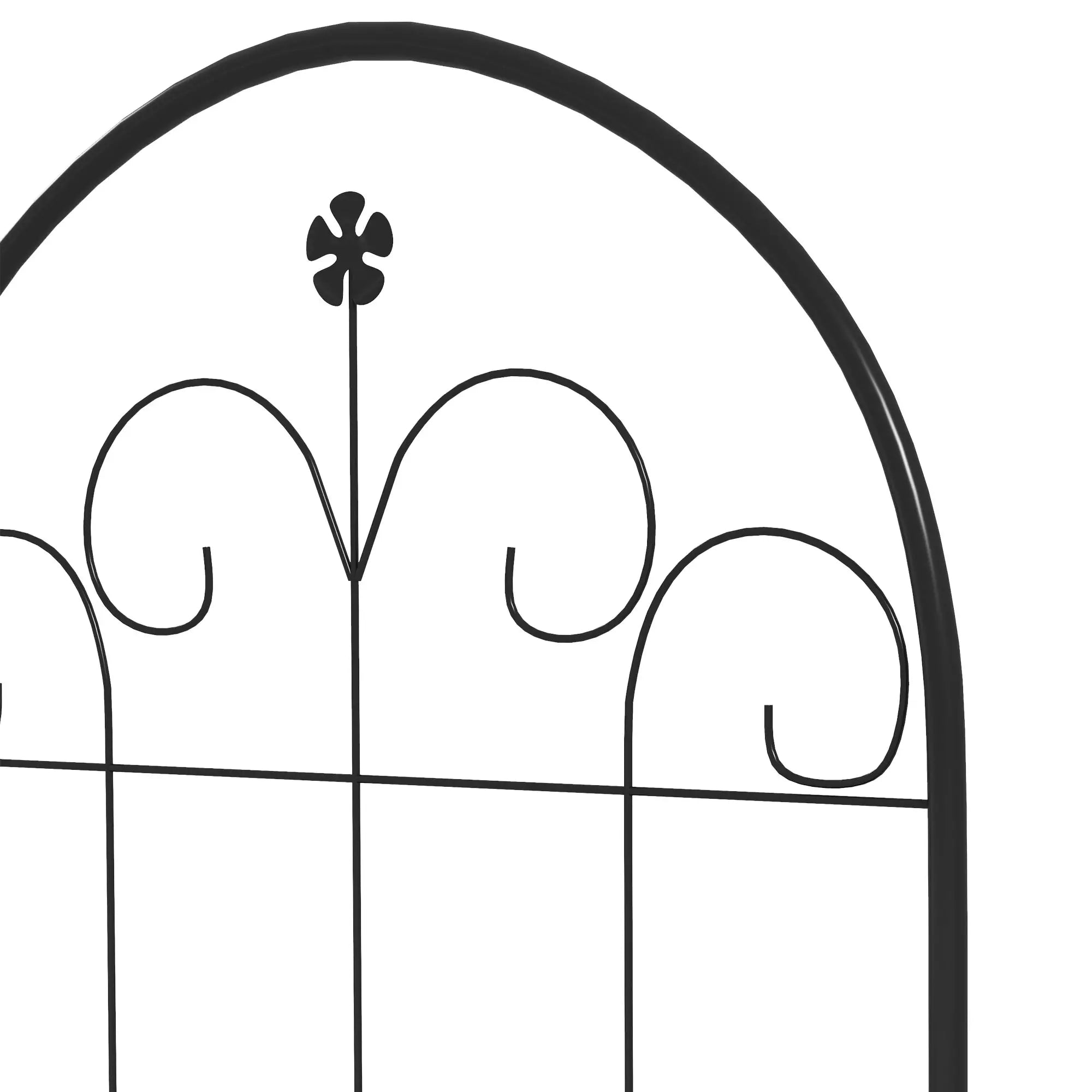 2 Pcs Metal Garden Trellis, Outdoor Plant Support, Patio Lawn Backyard Plant Stands at Gallery Canada