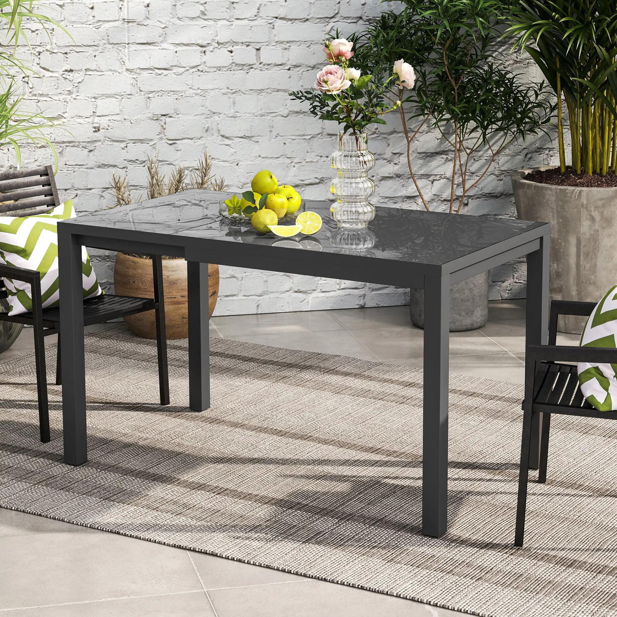 Adjustable Outdoor Dining Table, 33.5