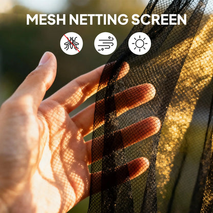 Mosquito Netting For Gazebo, 10' x 12', Black, Khaki Gazebo Sidewalls at Gallery Canada