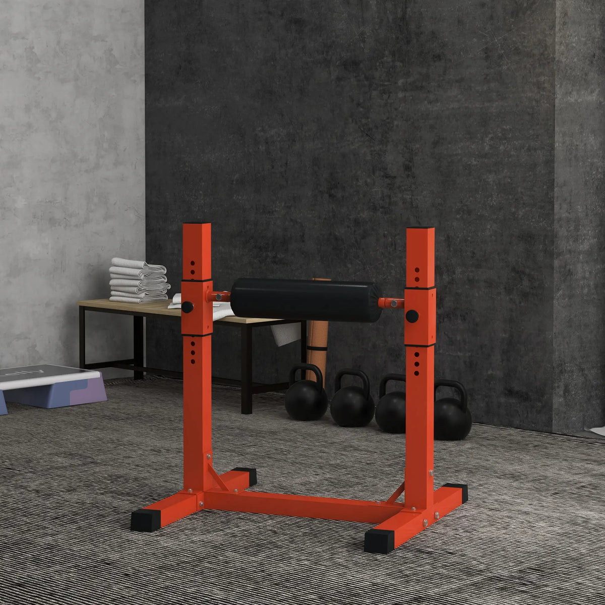 Bulgarian Split Squat Stand, 12-Level Adjustable, Red Squat Machine at Gallery Canada