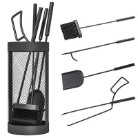 Fireplace Tool Set With Mesh Basket, 5 Piece Kit Fireplaces & Accessories at Gallery Canada