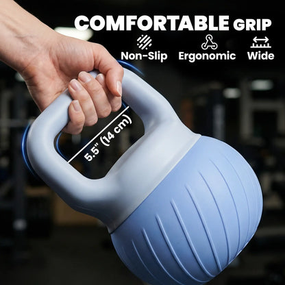Soft Kettlebell, 22 lbs, Anti-Slip Grip, Home Gym Weight Lifting Strength Training Equipment at Gallery Canada