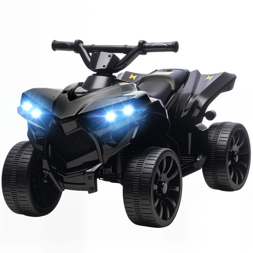 6V Kids ATV, 4 Wheeler Electric Ride on Car, for Ages 3-8, Black