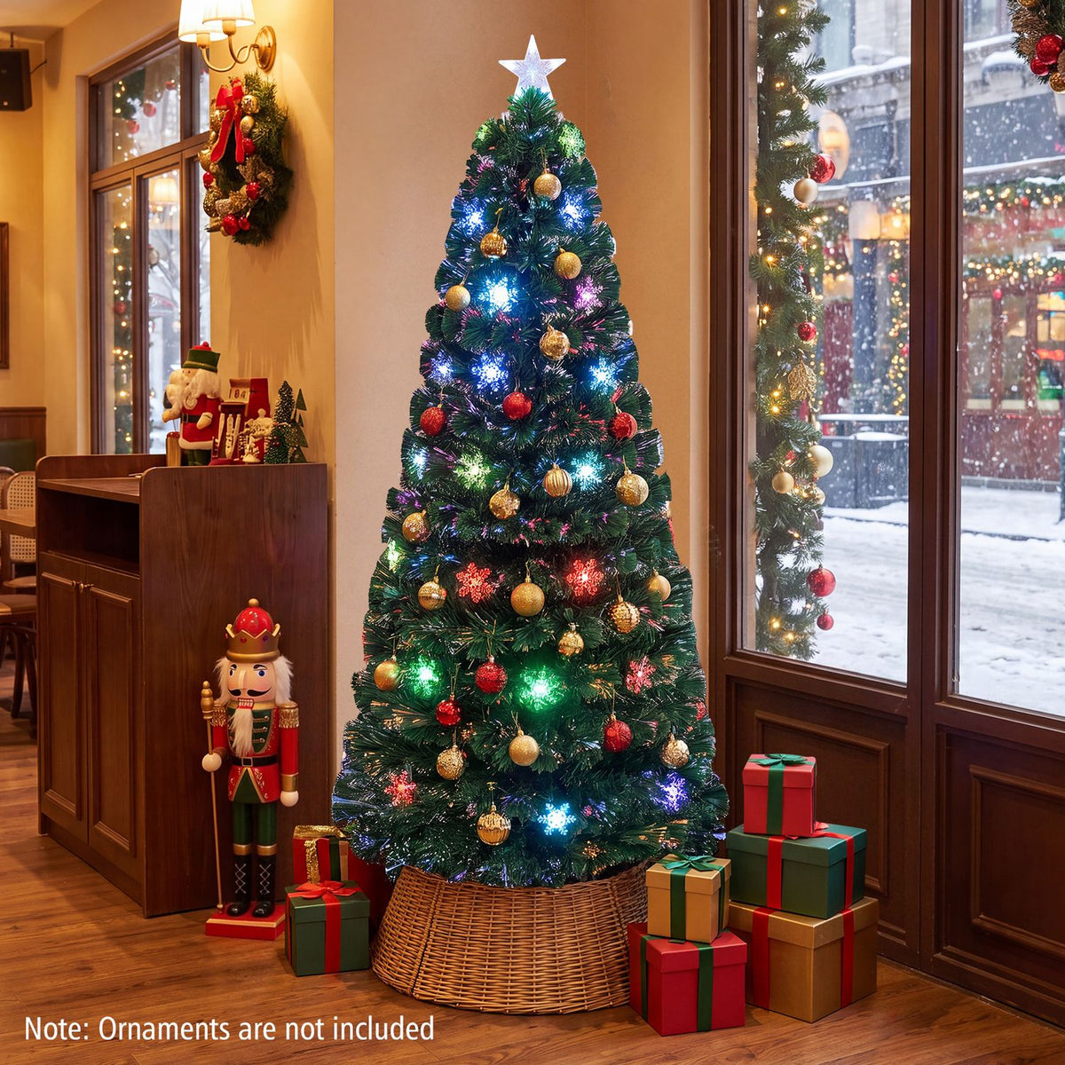 6 Feet LED Optic Artificial Christmas Tree, Green Christmas Tree at Gallery Canada