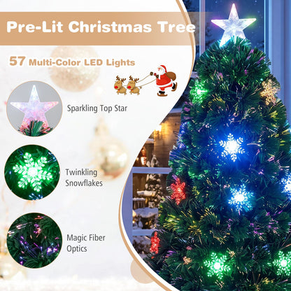 6 Feet LED Optic Artificial Christmas Tree, Green Christmas Tree at Gallery Canada
