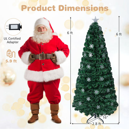 6 Feet LED Optic Artificial Christmas Tree, Green Christmas Tree at Gallery Canada