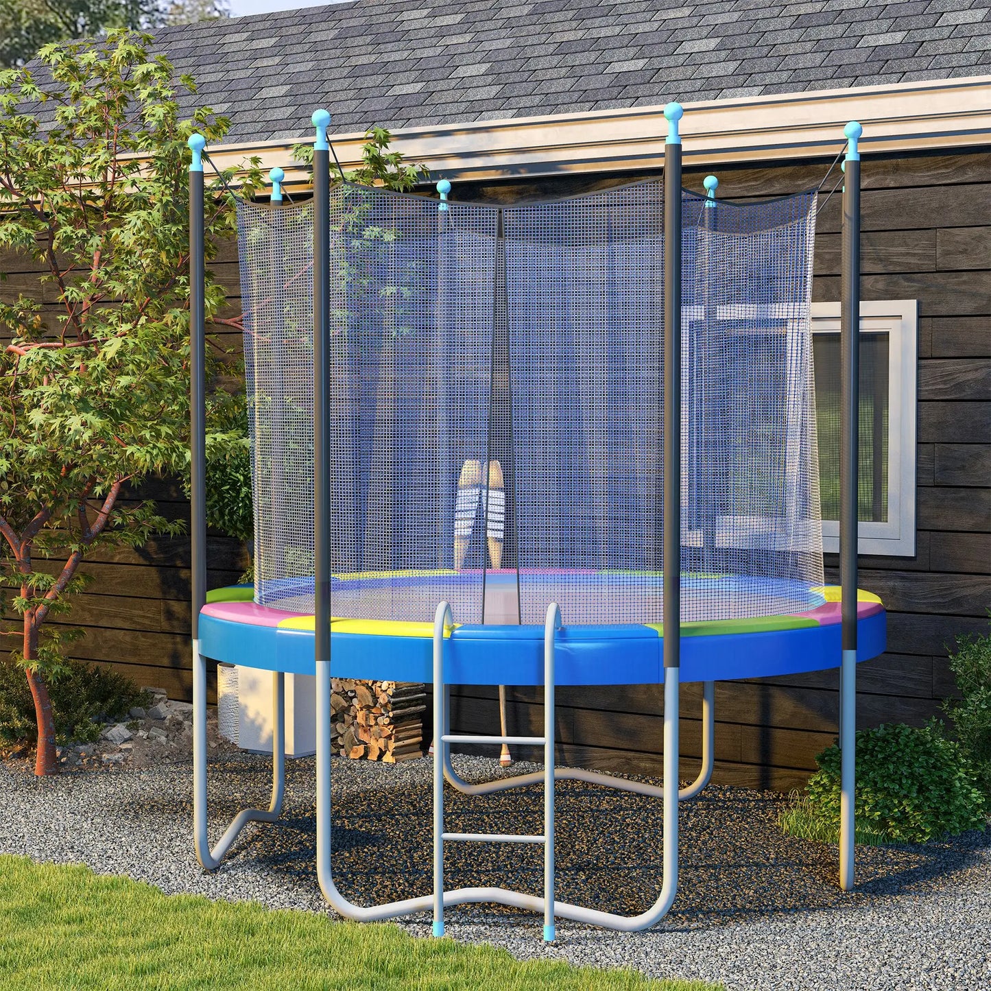 12FT Trampoline Spring Cover, Waterproof, Tear-Resistant, Multi-Colored Trampolines at Gallery Canada