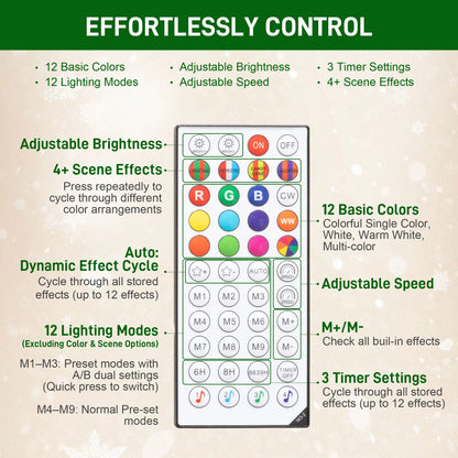 7.5ft Christmas Tree, Colorful DIY LEDs, Hinged Pencil, Remote, Timer, Green Pencil Christmas Trees at Gallery Canada