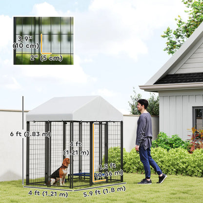 Outdoor Dog Kennel, Waterproof UV-Resistant Cover, 6 x 4 x 6 ft Houses, Kennels & Pens at Gallery Canada