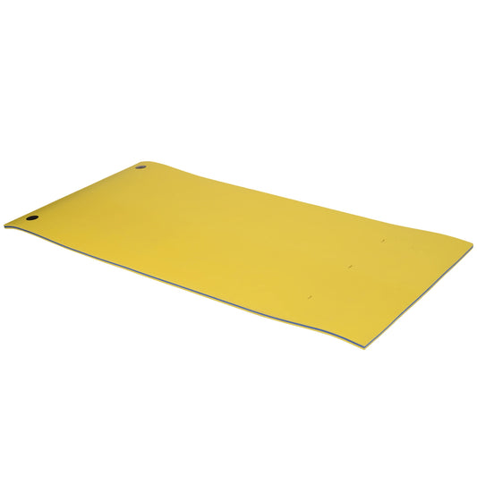 10' x 5' Roll-Up Pool Float Pad, Water Mat for Play, Relaxation, Yellow Floating Water Mats Yellow at Gallery Canada