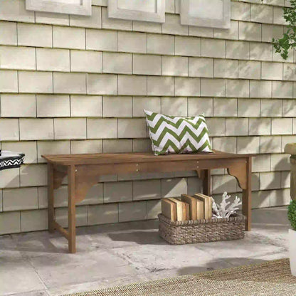 Wooden Garden Bench, Patio Double Park Bench, Teak Outdoor Benches at Gallery Canada