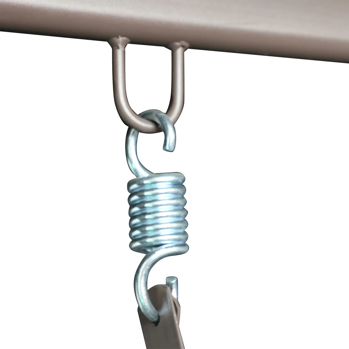Outdoor Patio 3-Person Steel Canopy Swing Bench, Black Patio Swings with Stand at Gallery Canada