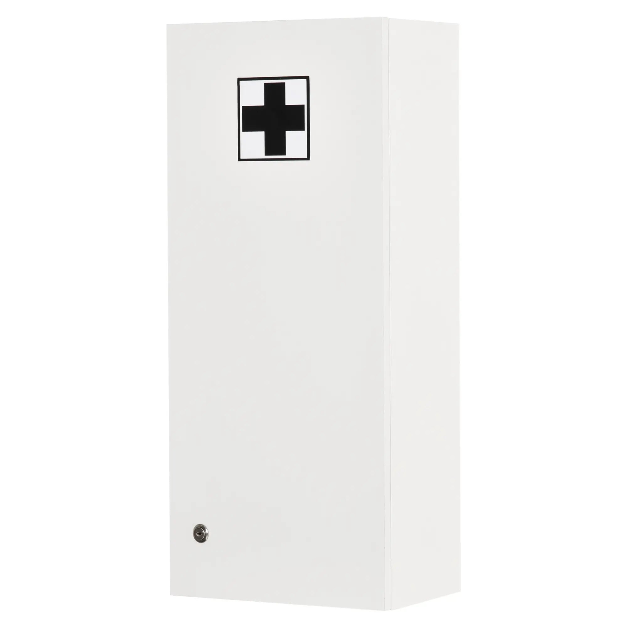 Wall Mount Medicine Cabinet, 5-Tier Lockable, Adjustable Shelves, White Mirror Medicine Cabinets at Gallery Canada