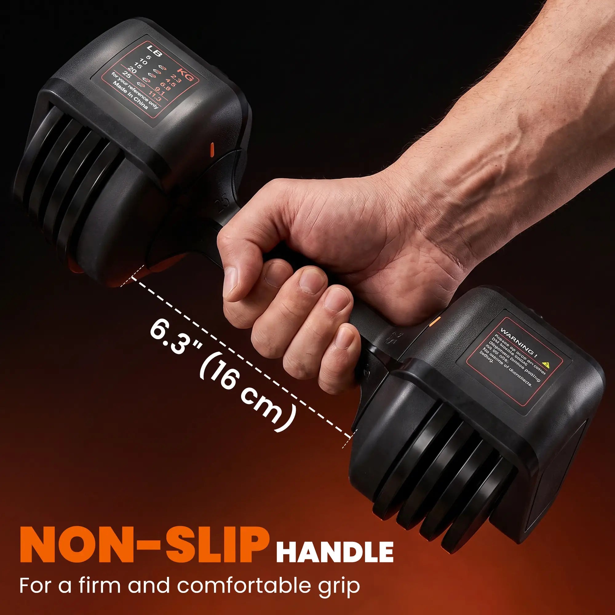 Adjustable Dumbbell Set of 2, 5-25 lbs, 5-in-1 Quick-Dial, Non-Slip Grip Dumbbells & Barbells at Gallery Canada