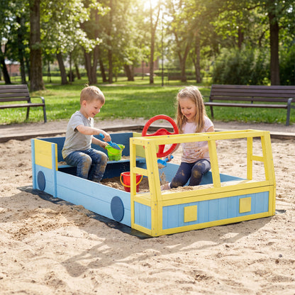 Large Car Theme Sand Box, With Bottom Liner, Blue Sandboxes at Gallery Canada