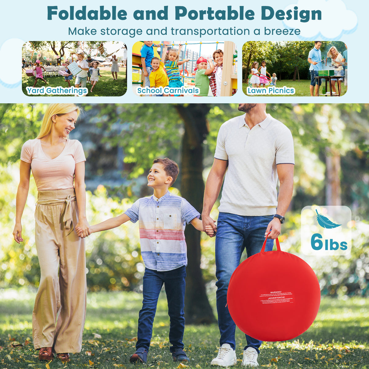 Large Dart Board For Kids, 4 Kick Balls, Red Lawn Games at Gallery Canada