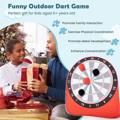 Large Dart Board For Kids, 4 Kick Balls, Red Lawn Games at Gallery Canada