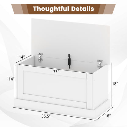 Large Storage Chest, Safety Metal Hinge, Off White Shoe Racks & Storage Benches at Gallery Canada