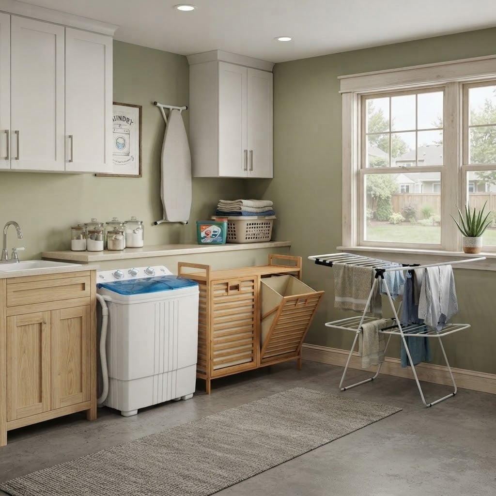 Laundry Care Bundle, Washing Machine, Hamper, Drying Rack Washing Machines at Gallery Canada