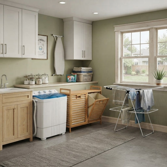 Laundry Care Bundle, Washing Machine, Hamper, Drying Rack Washing Machines Options at Gallery Canada