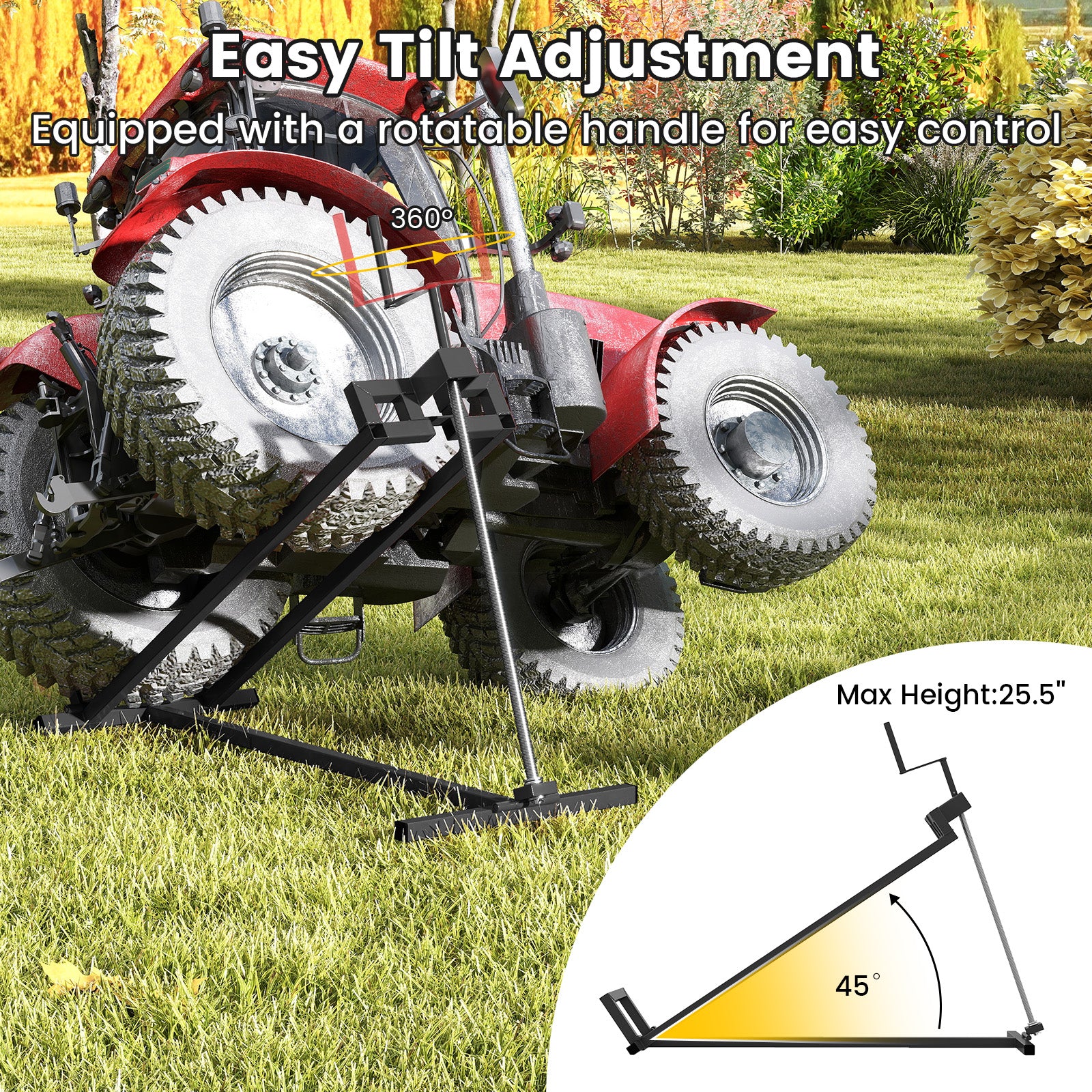 Riding Lawn Mower Lift Jack, Black Garden Tools at Gallery Canada