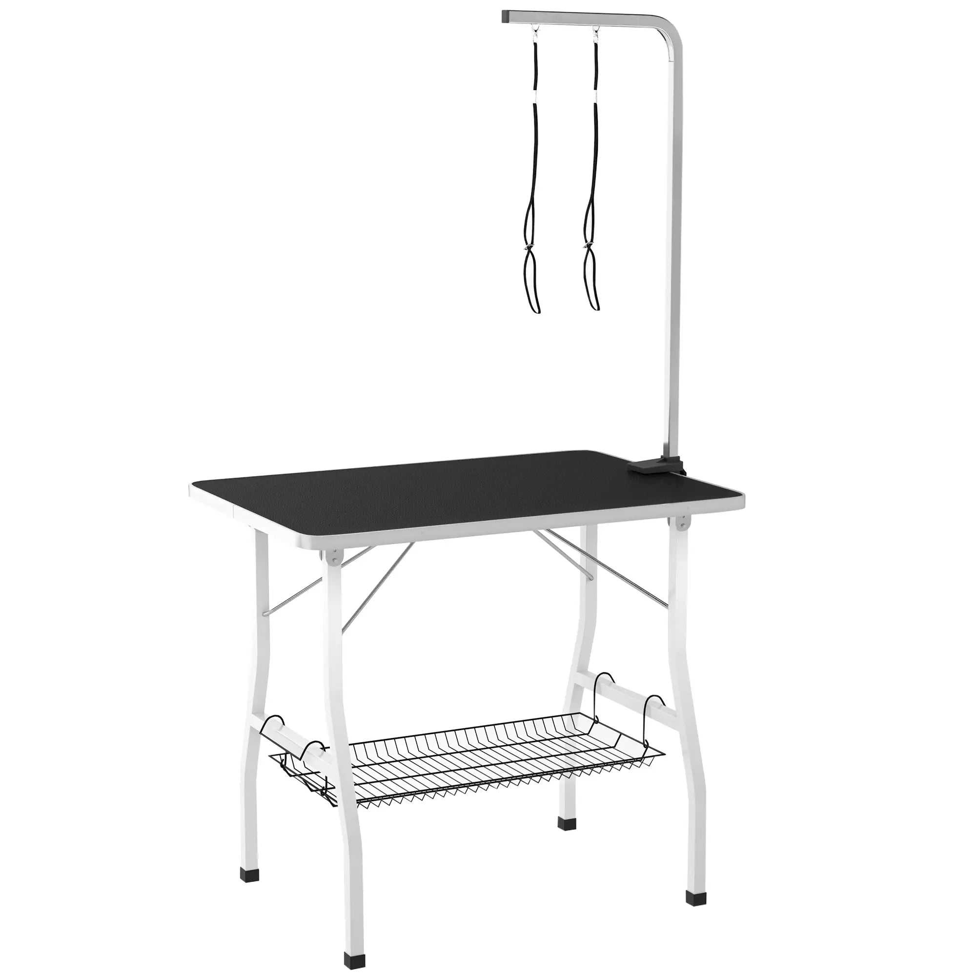 Dog Grooming Table, Adjustable Arm, Mesh Tray, 35