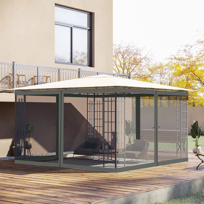 Replacement Mosquito Netting, Gazebo 12' x 12', Black Screen Walls, Zippers, Black Gazebos at Gallery Canada