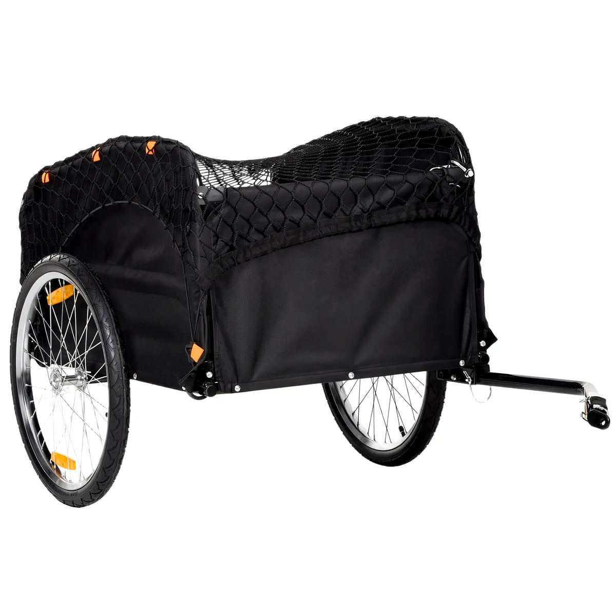 Bike Cargo Trailer, 45 Gal, 20" Wheels, Cargo Net, Reflectors Bike Cargo Trailers Black at Gallery Canada