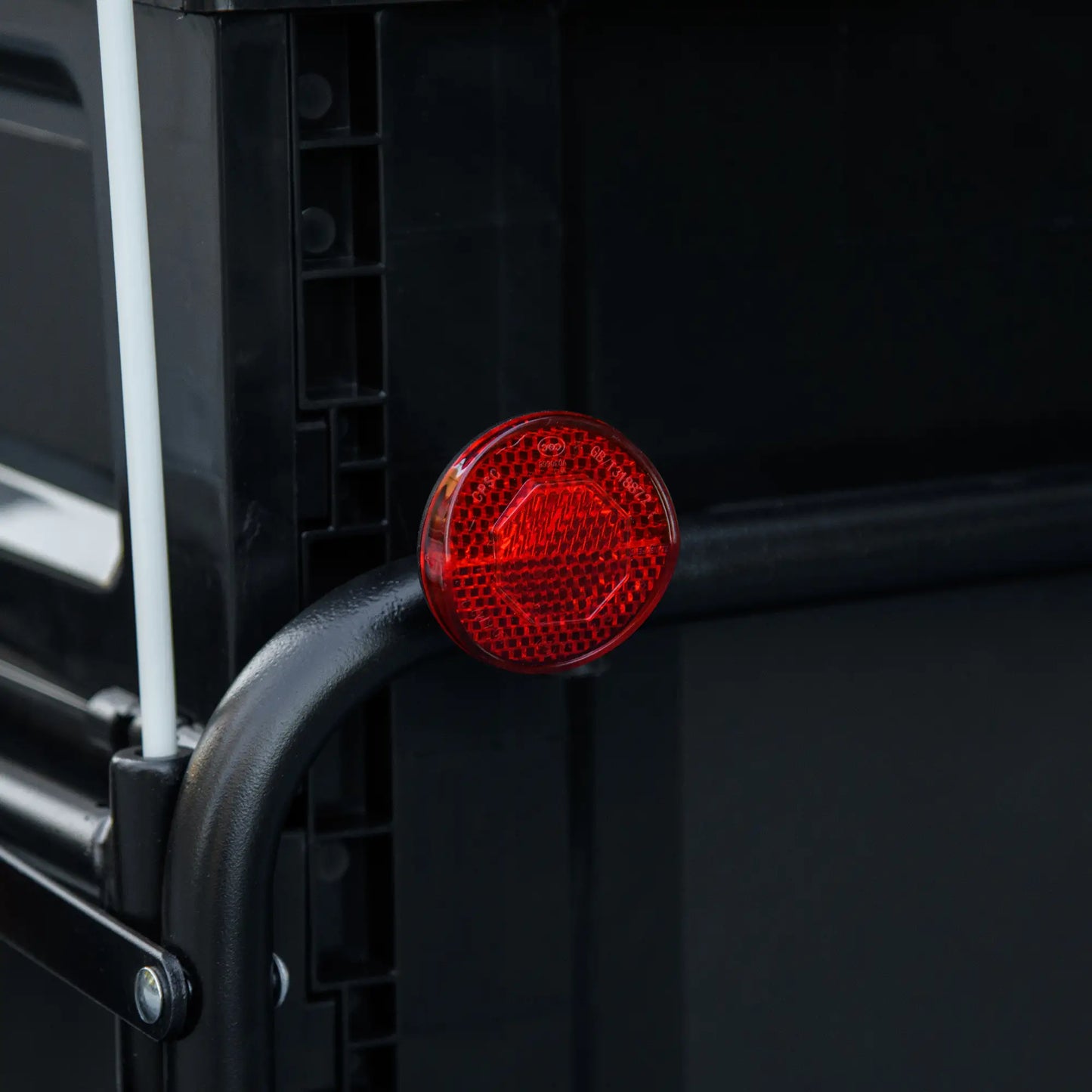 Steel Bike Trailer, Foldable Storage Box, Safe Reflectors, Max Load 88LBS, Black Bike Cargo Trailers at Gallery Canada