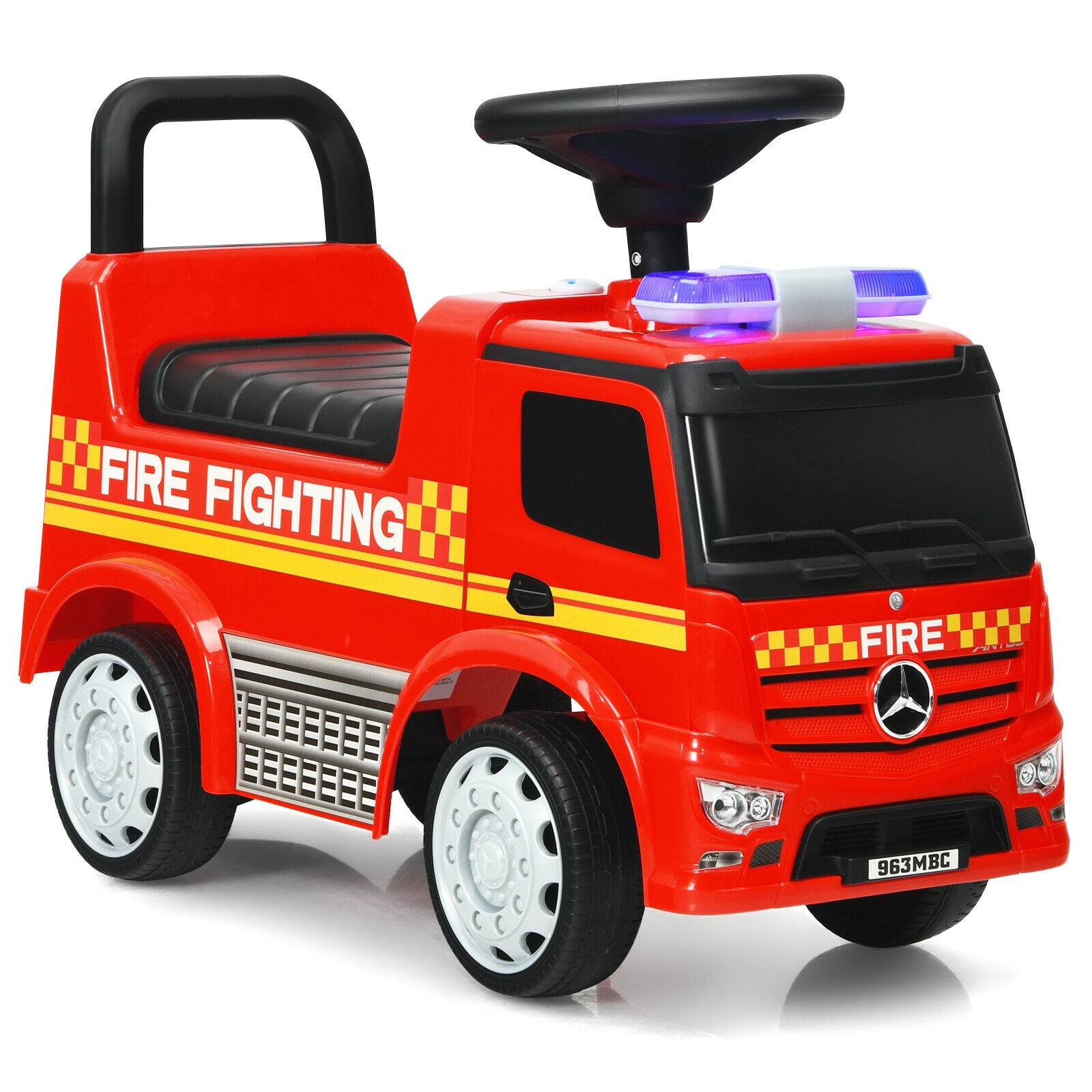 Kids Fire Engine Racer, Red Push & Pedal Ride On Toys Red at Gallery Canada