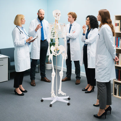 Life Size Human Skeleton Model, Anatomical With Nerves System, White Holiday Decor at Gallery Canada