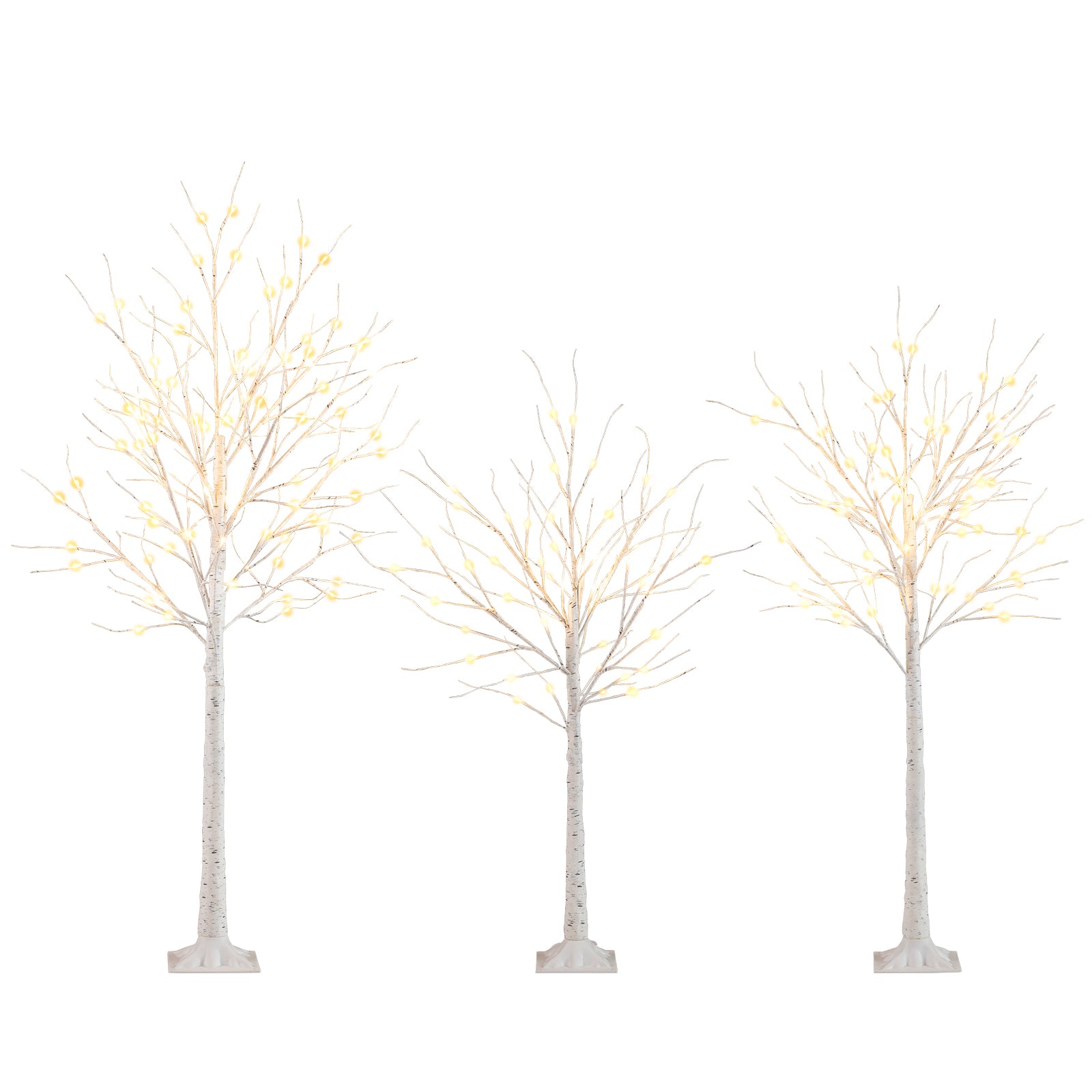 Pre-Lit Artificial Christmas Tree Set, 4/5/6 FT, White Christmas Tree at Gallery Canada
