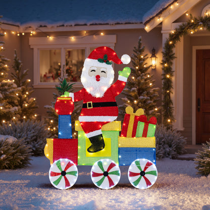 LED Santa On Train Christmas Decoration, Multicolor Christmas Decor & Accessories at Gallery Canada
