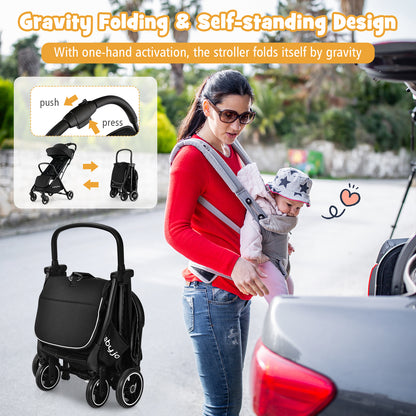 Lightweight Compact Travel Stroller, Airplane Cabin, Black Baby Strollers at Gallery Canada