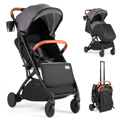 Compact Baby Stroller, One-Hand Fold, Gray Baby Strollers at Gallery Canada