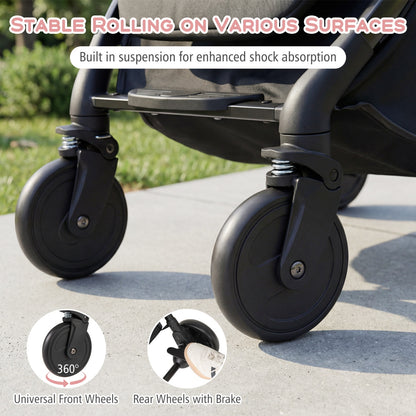 Lightweight Baby Stroller, Compact Travel, One-Hand Fold, Pink Baby Strollers at Gallery Canada