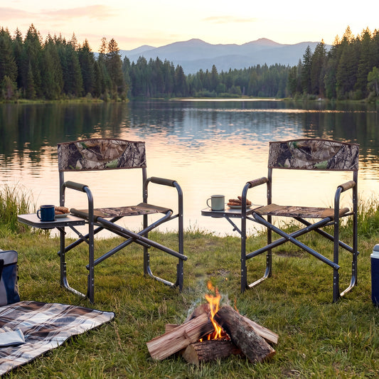 Lightweight Folding Camping Chair With Side Table, Camouflage Camping Furniture Camouflage at Gallery Canada