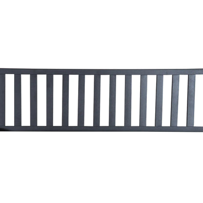 50" Steel Garden Bench Patio Chair Outdoor Seat, Black Outdoor Benches at Gallery Canada