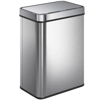 13.2 Gallon Sensor Can, Automatic Garbage Can, Stainless Steel, Silver Household Supplies at Gallery Canada